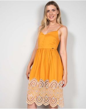 Rochie Koala Bay cu broderie si bretele subtiri 24TFT12001