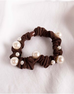 Elastic maro de par cu perle