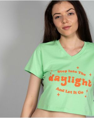 Tricou crop cu maneca scurta 24ALN82011