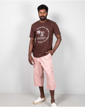 Pantaloni subtiri din bumbac cu fermoar metalic 24MIS04003