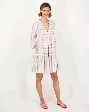 Rochie baby doll Axel cu dungi 24AXE04013