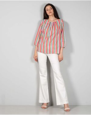 Pantaloni evazati cu talie joasa 24ALN97001
