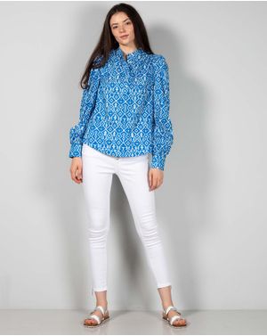 Jeans cu talie inalta si nasturi 24LGD20007