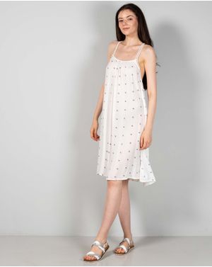 Rochie de plaja cu bretele brodate N240931001