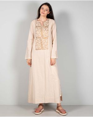 Rochie subtire din bumbac cu maneca lunga N240931002