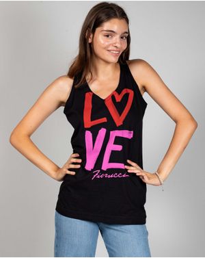 Top din bumbac cu imprimeu 23ITT47021