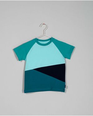 Tricou color block din bumbac pentru baieti 24ALNA3003