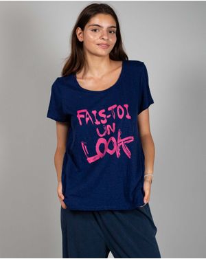 Tricou asimetric cu imprimeu N241125003