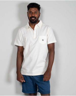 Tricou moale din bumbac cu guler 24KOSE3001