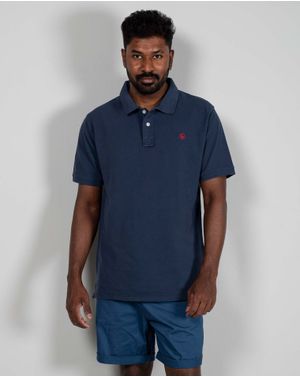 Tricou din bumbac cu guler si nasturi 24KOSE3007