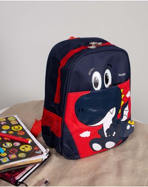 Rucsac albastru model dinozaur