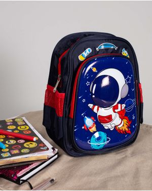 Rucsac albastru model astronaut