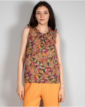 Bluza subtire din bumbac cu imprimeu N240605005