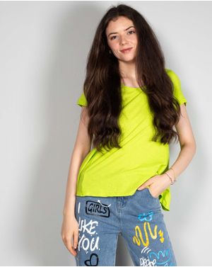 Tricou uni din bumbac N240953006