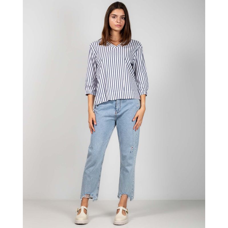 Bluza-cu-dungi-si-fante-laterale-24KOSJ1001