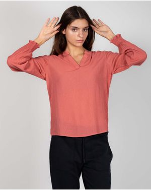 Bluza uni cu guler tunica 24KOSJ2001