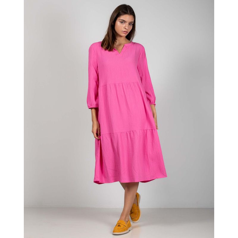 Rochie-baby-doll-cu-maneca-trei-sferturi-24KOSJ5006