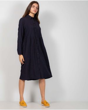 Rochie subtire cu nasturi si maneci ajustabile 24KOSJ5009