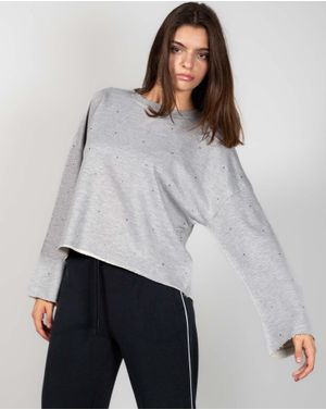 Bluza asimetrica cu aplicatii 24KOSI4004