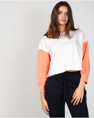 Bluza crop din bumbac 24KOSL6001