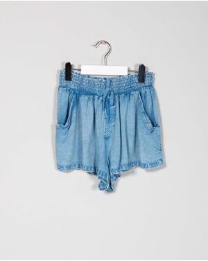 Pantaloni scurti cu talie elastica pentru fete N240616001