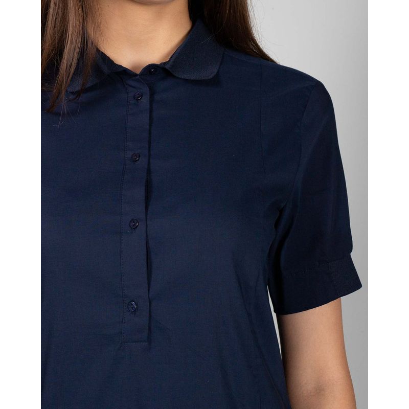 Rochie-cu-maneca-scurta-si-guler-24KOSK7001