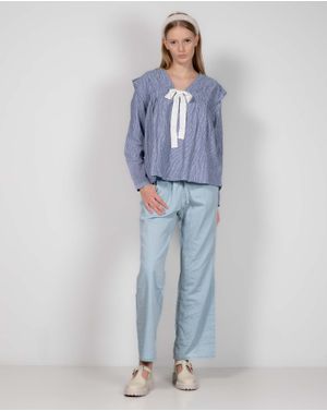 Pantaloni drepti din bumbac 24ITT44009
