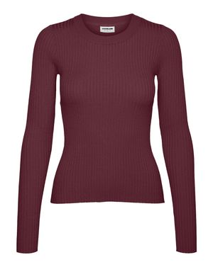 Pulover subtire Noisy May cu guler rotund 24OUT01055