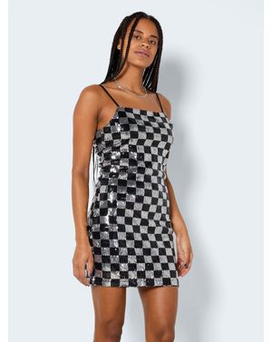 Rochie Noisy May cu paiete si bretele subtiri 24OUT01074