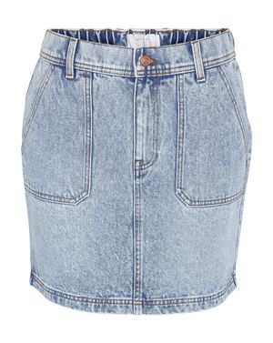 Fusta scurta Noisy May din denim cu talie elastica 24OUT01240