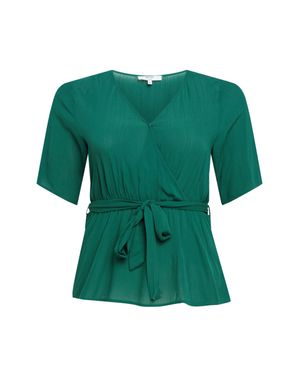 Bluza About You cu maneci scurte si decolteu