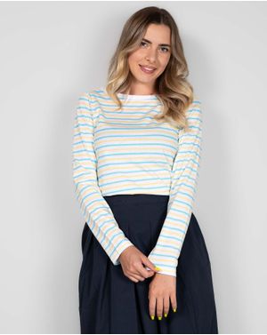 Bluza din bumbac cu dungi 24MAB02011