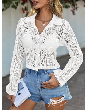 Cardigan Shein din tricot cu nasturi 24MAE13001