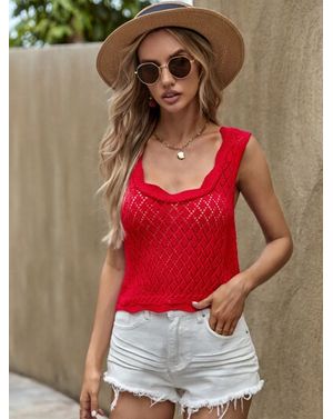 Top Shein din tricot subtire 24MAE13016