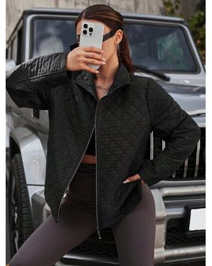 Jacheta Shein cu guler si fermoar 24MAE13036