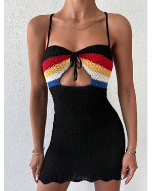 Rochie Shein din tricot cu snur 24MAE13037