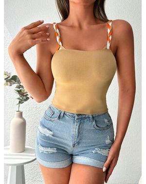 Top Shein cu bretele impletite 24MAE13039