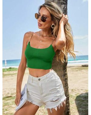Top  Shein cu bretele din lant 24MAE13057