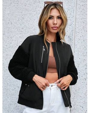 Jacheta Shein cu fermoar metalic 24MAE13097