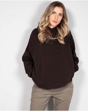 Hanorac casual cu interior pufos si maneca lunga 24KOSA3002