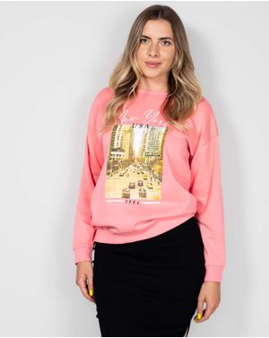 Bluza cu interior pufos si maneca lunga 24MAB02017
