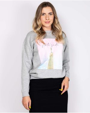 Bluza cu interior pufos si maneca lunga 24MAB02023