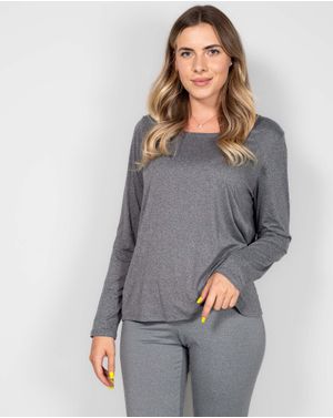 Bluza sport cu maneca lunga pentru femei 24MAB02025