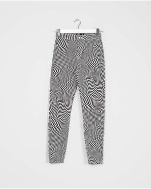 Pantaloni skinny cu talie inalta 24YEL42032