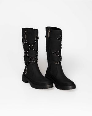 Cizme Daily Cristina cu detalii aplicate 24EPY46004