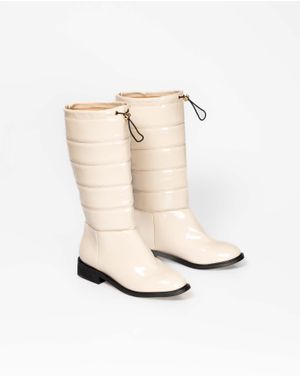 Cizme Daily Cristina cu aspect lacuit si talpa joasa 24EPY46006