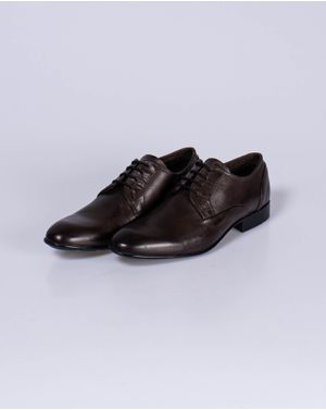 Pantofi din piele naturala cu siret 24ANT01045