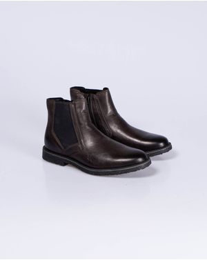 Ghete din piele naturala cu fermoar lateral 24ANT01046