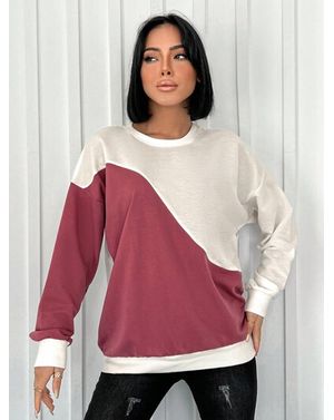 Bluza Shein cu guler rotund 24MAE36011