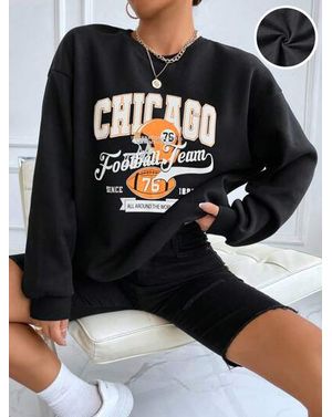 Bluza Shein din bumbac cu imprimeu 24MAE36017
